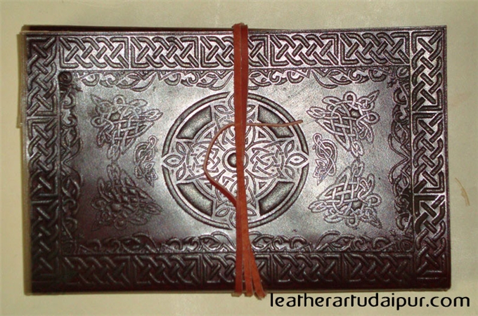 Leather Diary : Embossed Leather Diary